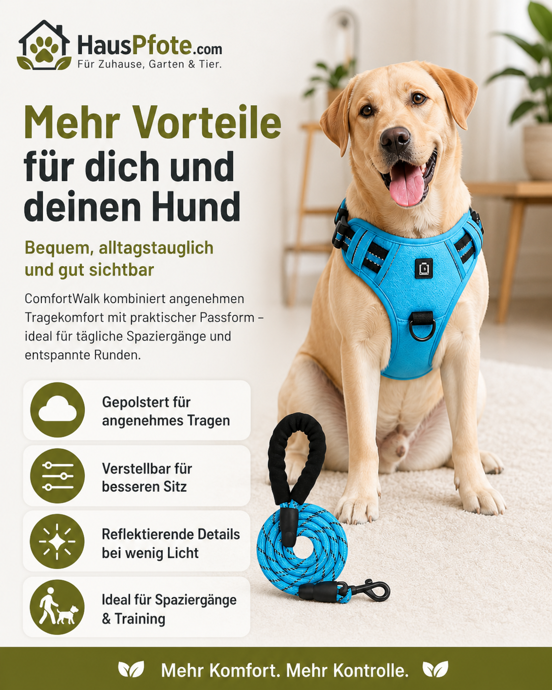 ComfortWalk No-Pull Hundegeschirr – entspannter spazieren gehen