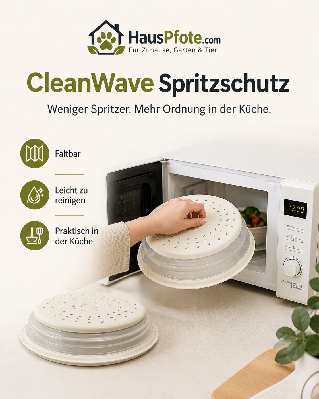 CleanWave: Faltbarer Spritzschutz