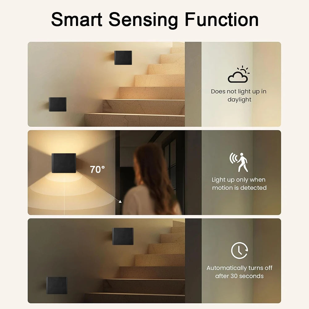 CubeLight: 2er-Set Design-Wandleuchten