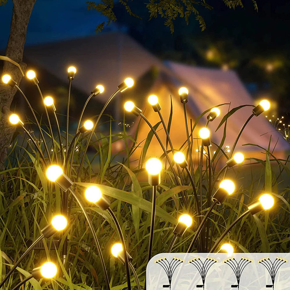 Solar-Gartenlichter (Glühwürmchen-Effekt)