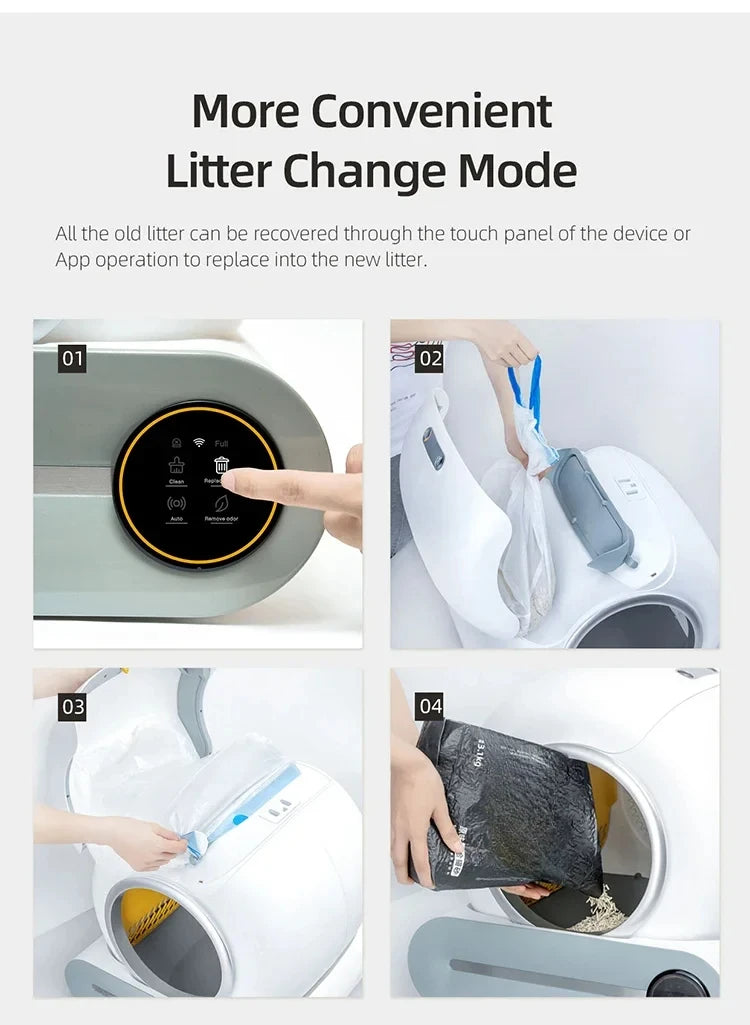 Automatische Katzentoilette mit App-Steuerung