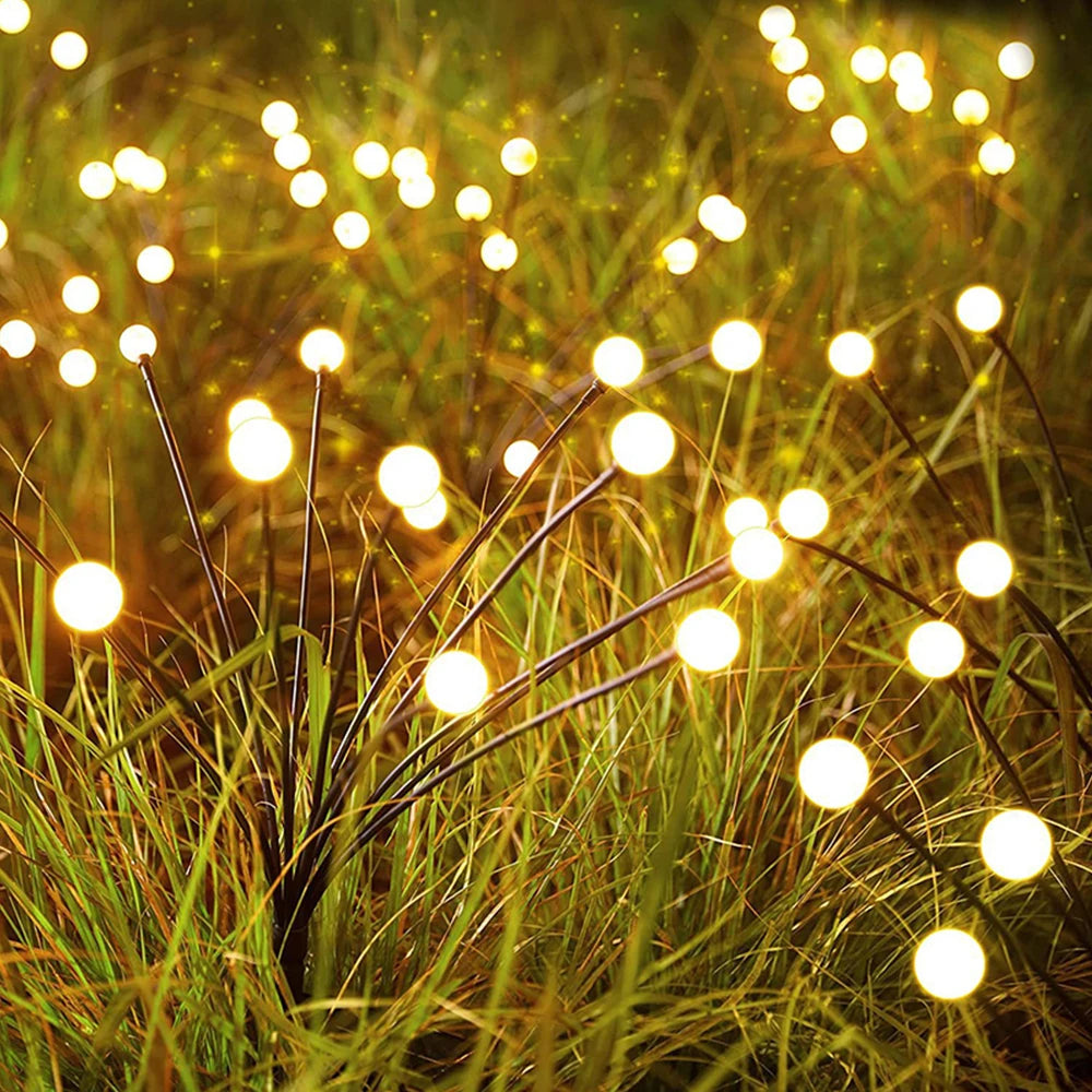 Solar-Gartenlichter (Glühwürmchen-Effekt)