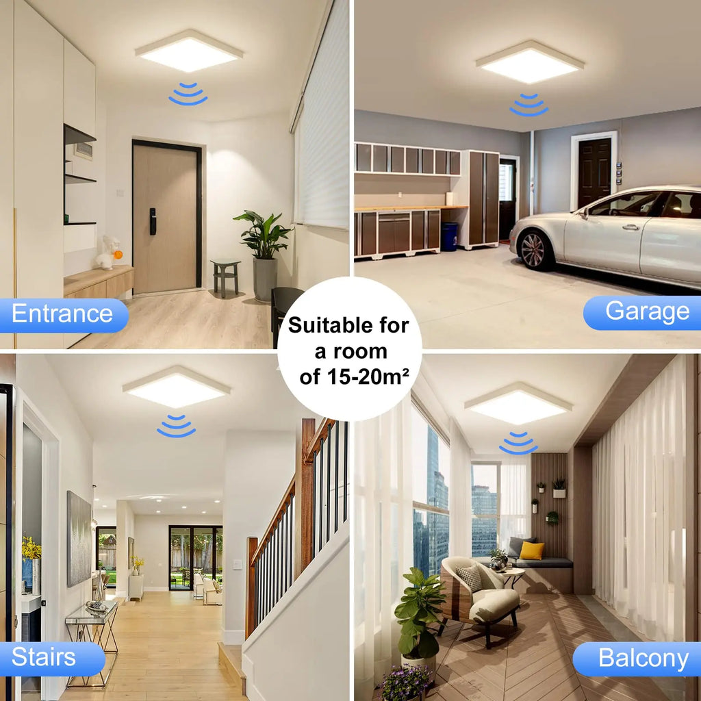 SmartBright: Ultra-Flache Radar-Deckenleuchte